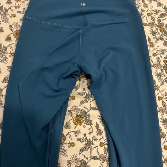 Lululemon size 6 leggings.  Blue high rise.  Great condition! - Picture 3 of 7